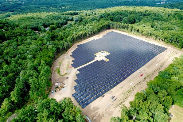 Three Rivers Solar Farm near Wilbraham Massachusetts