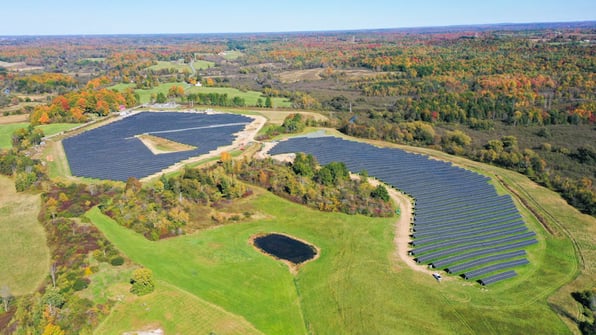 DeKalb NY Solar I Aerial View