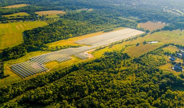 Elmbrook Solar Farm Aerial View