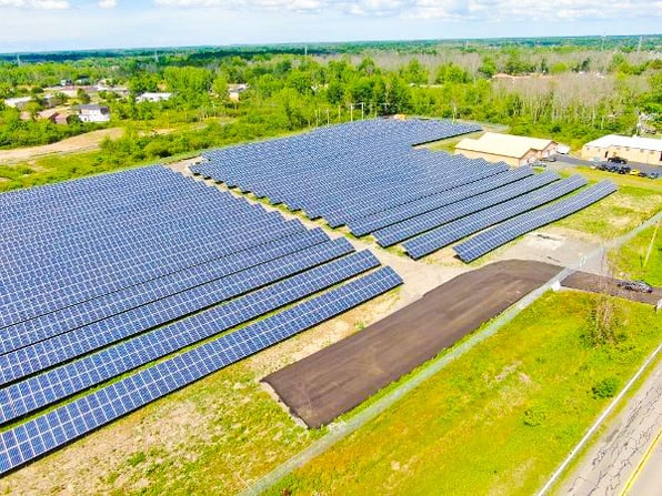 Grand Island Solar Aerial View