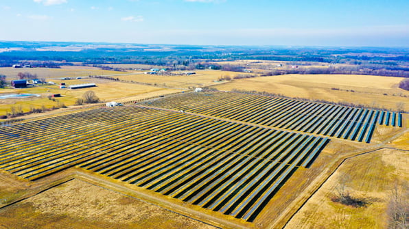 Mt. Morris Nunda Solar Aerial View