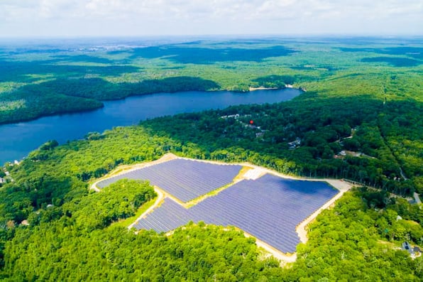 Wallum Solar Farm Aerial View