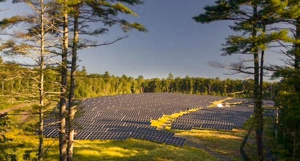 Ware Palmer Solar Farm Aerial View