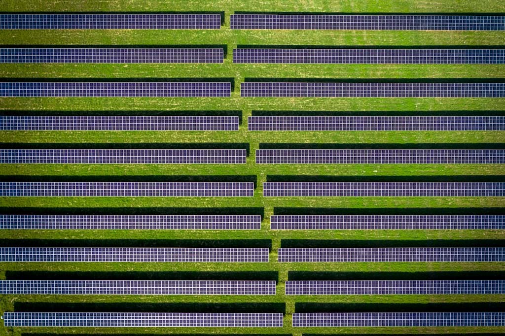 Aerial VIew of Solar Panels