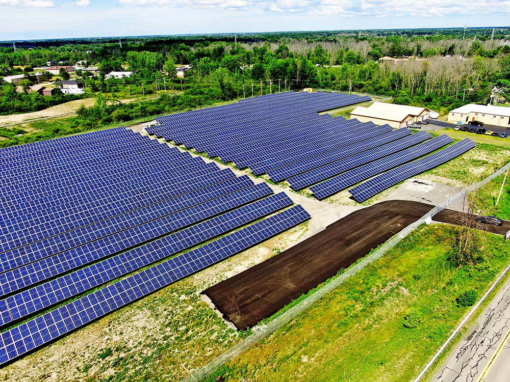 Aerial View of PureSky Energy Grand Island in New York