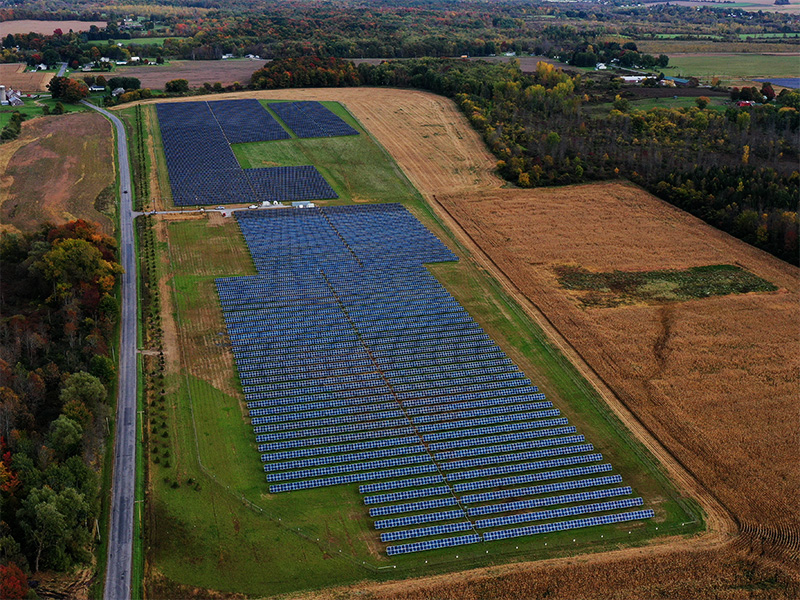 PureSky Quiet Meadows 1 Solar Farm Aerial View