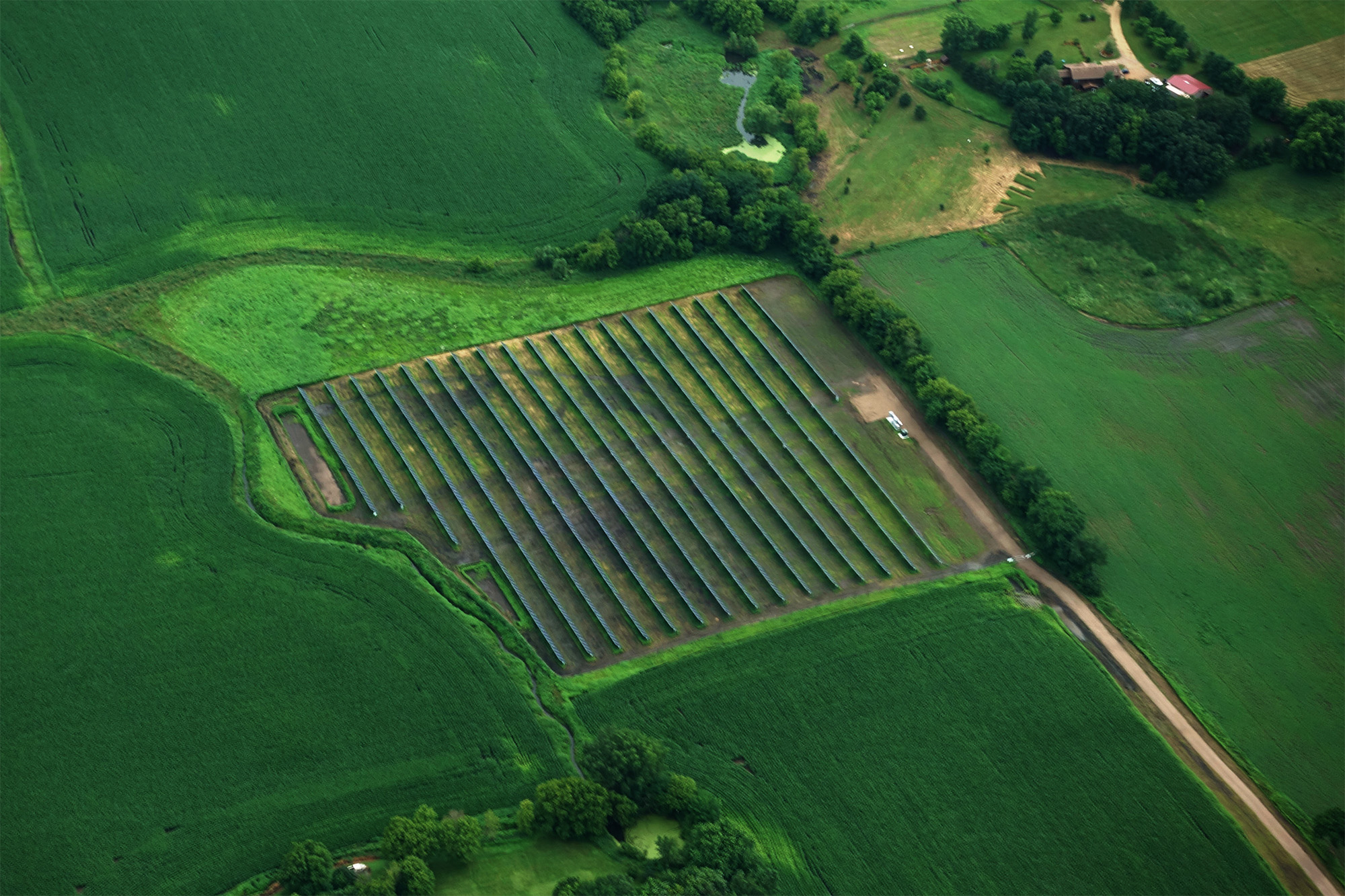 PureSky Veseli Solar Farm Aerial