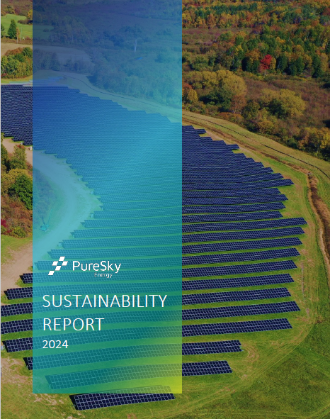 PureSky Energy -Sustainability Report 2024 - Cover