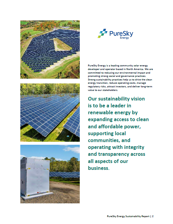 PureSky Energy - Sustainability Report 2024-Page 2