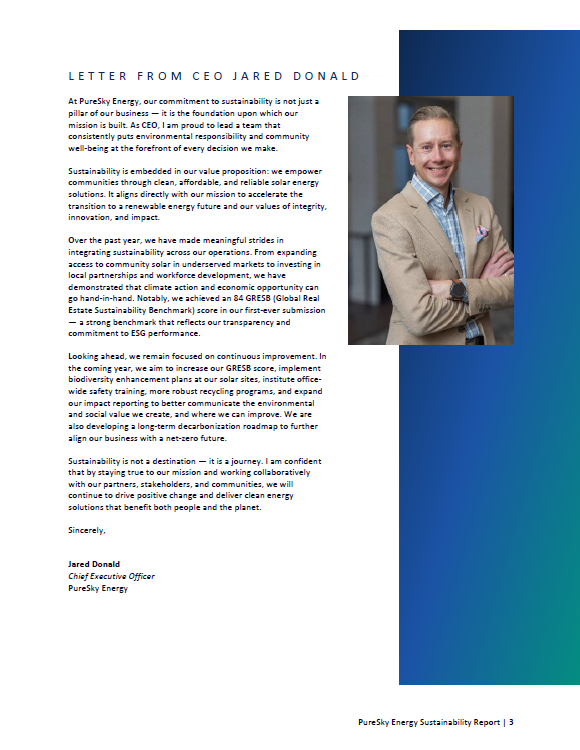 sustainability report 2024 page 3