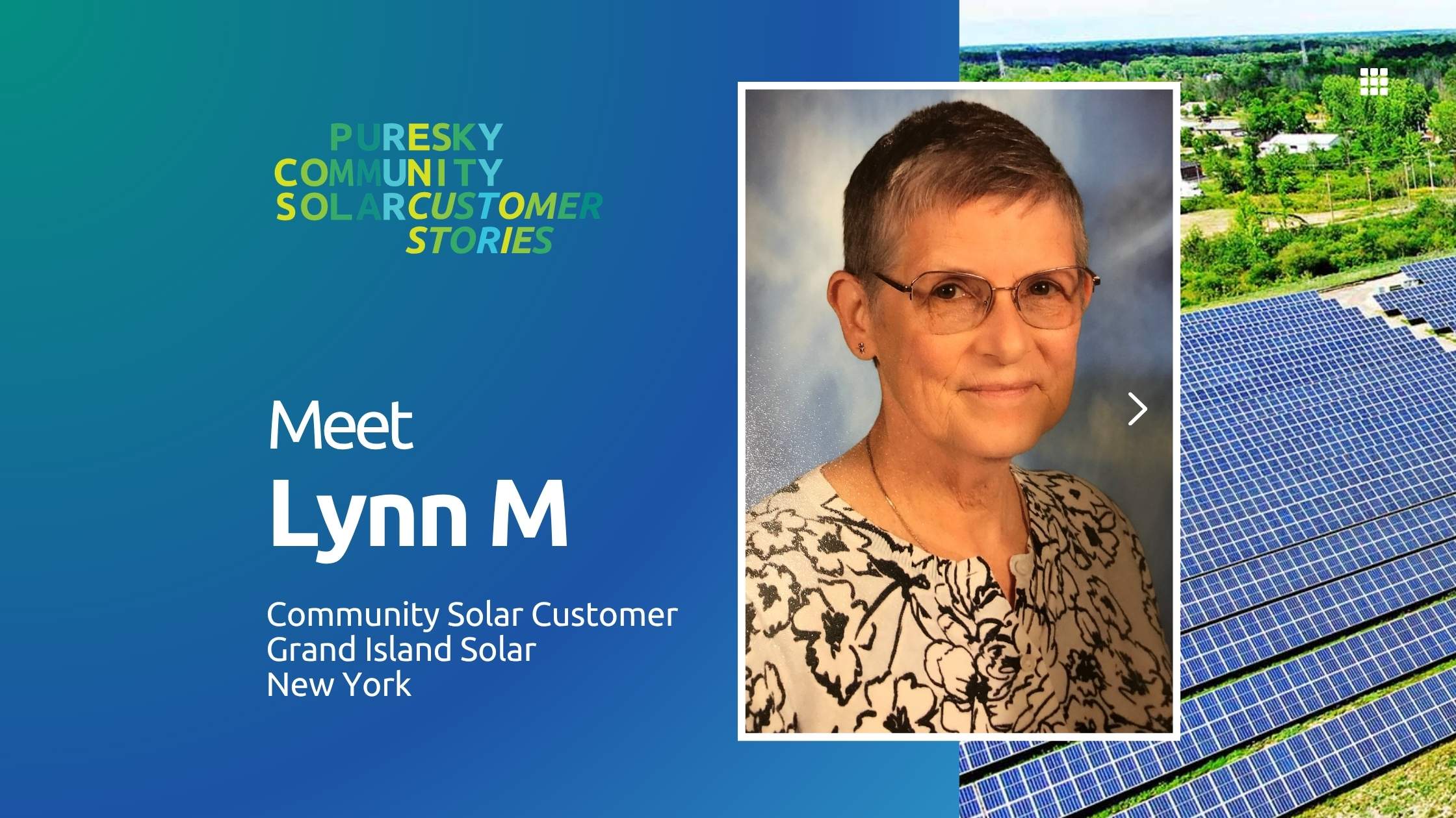 Meet Lynn M a Community Solar Subscriber for Grand Island New York